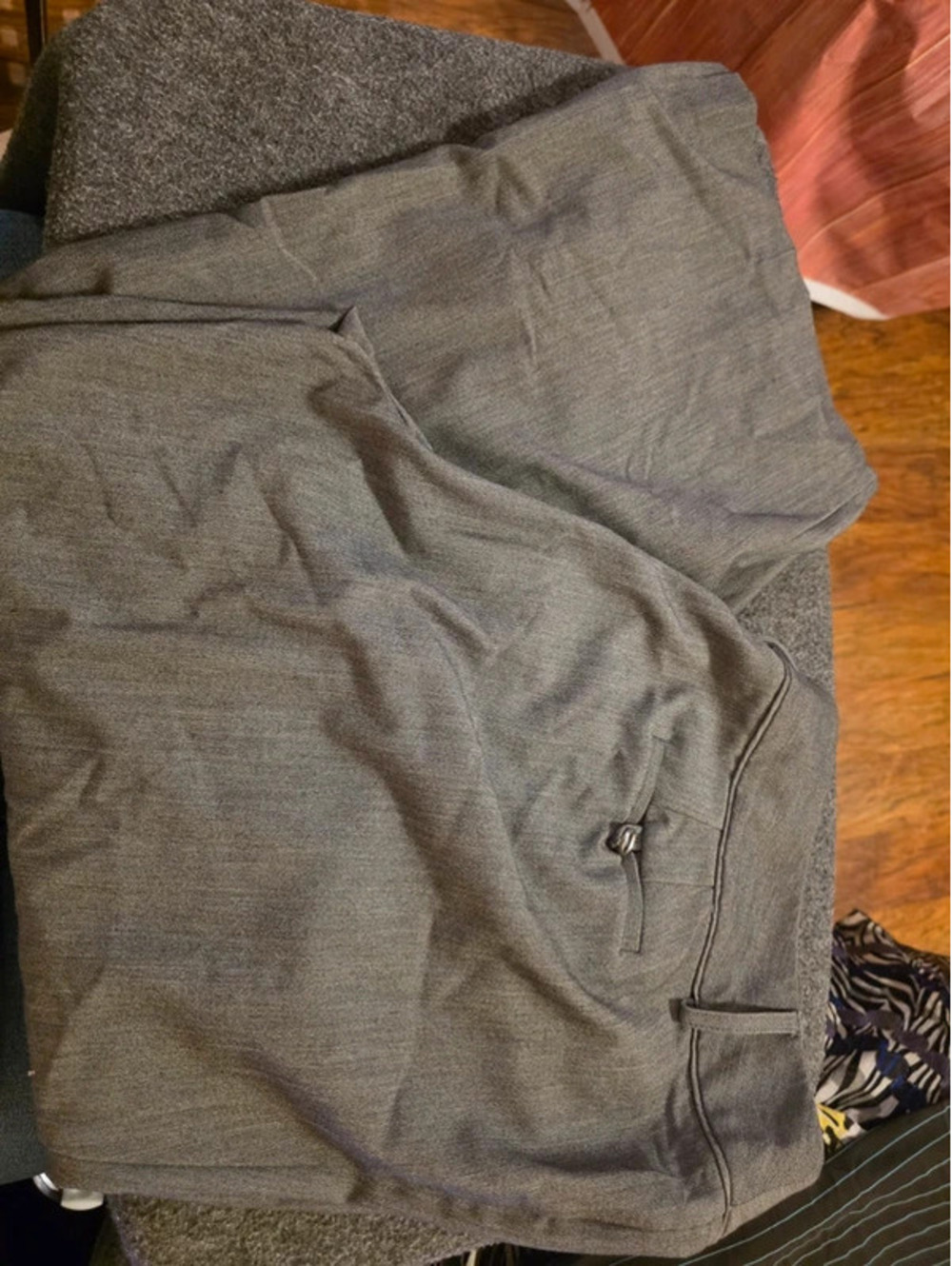 Larry Levine Woman Plus Size 24WP Gray Short Career Trousers/Dress Pants